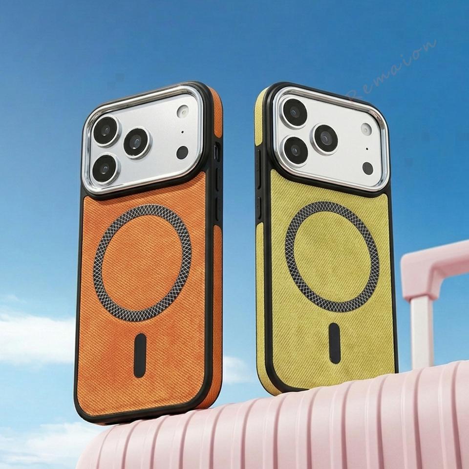 Magnetic Leather Phone Case For For Iphone 13 14 1 16 17 Pro Max Charging Shockproof Protector Cover