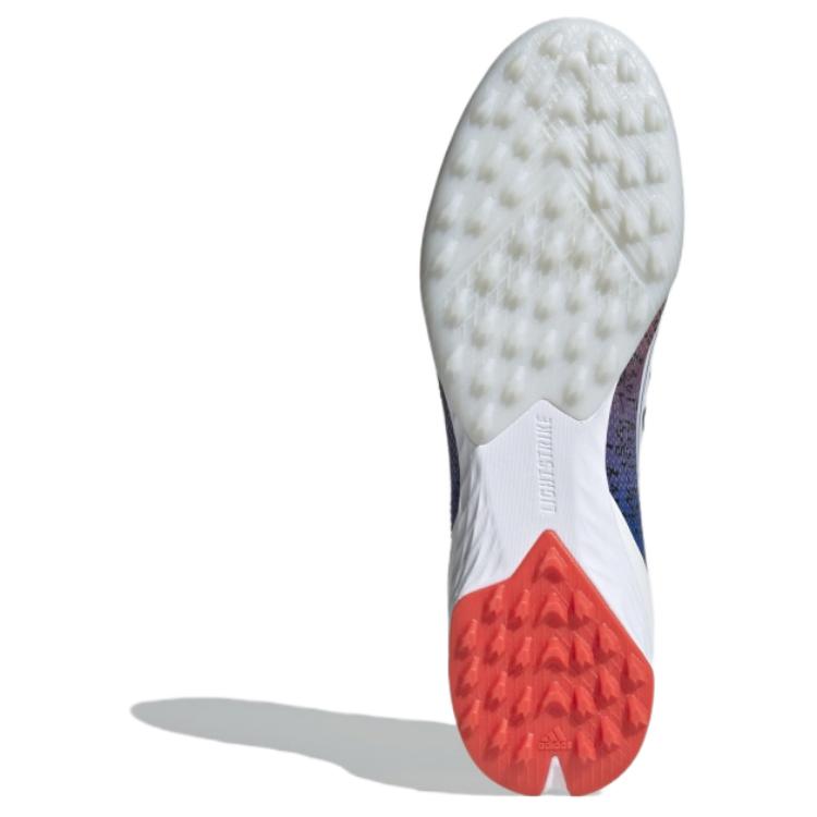 Adidas F50 Pro Fashion Comfortable Shock Absorbing Durable Soccer Shoes Men Soccer Shoes White Blue JR5893