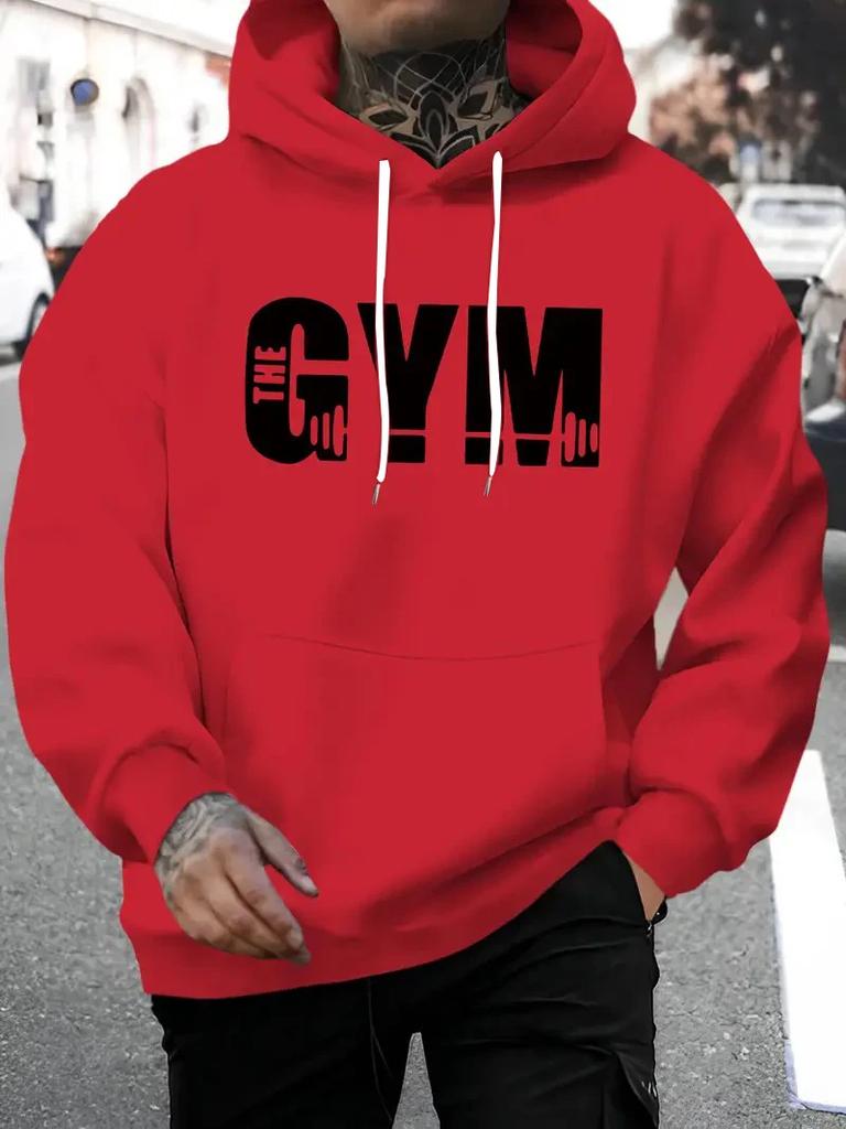 Men's Autumn and Winter Fashionable Casual Loose New York City Graphic Printed Long Sleeved Round Neck Sweatshirt