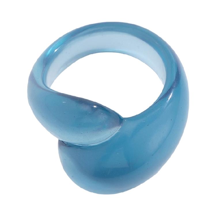 Fashion Statement Ring Irregular Geometric Colorful Double Droplet Ring Trendy Women's Accessories for Daily Wear