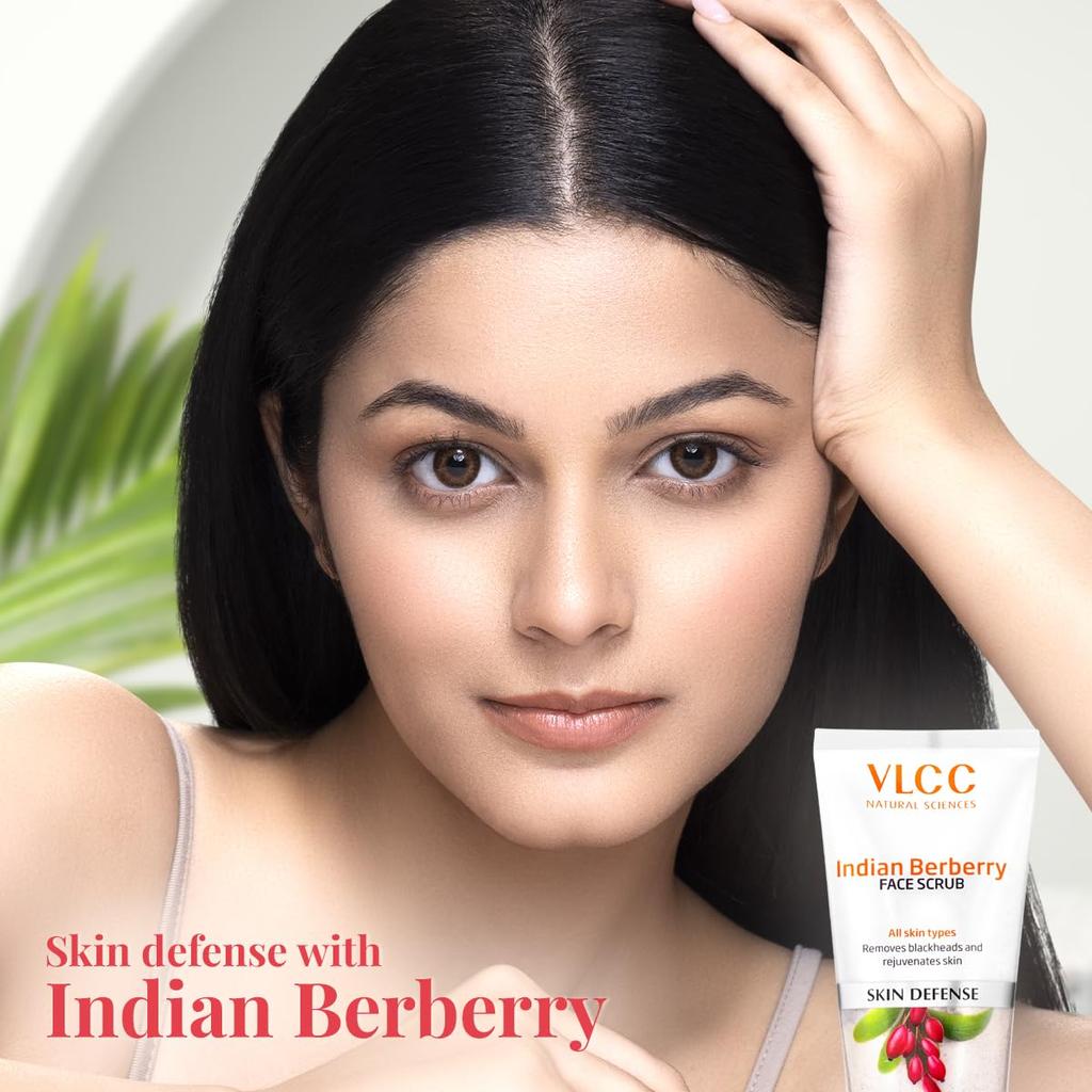 VLCC Indian Berberry Face Scrub 80 G Exfoliating Skin Smoother For Clear Radiant Texture And Gentle Deep Cleansing Care