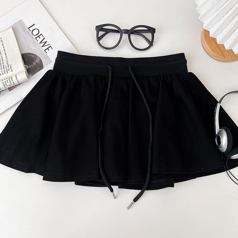 

Women s Slimming High Waist Flared Sports Skirt with Anti-Exposure Shorts - Summer New Arrival M (97-107 jin) чорний