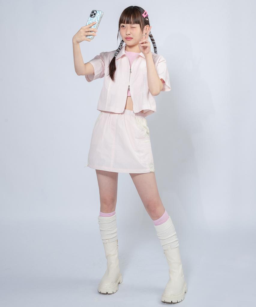 UNUSUALNORMAL Windy Symbol Skirt _ Pink