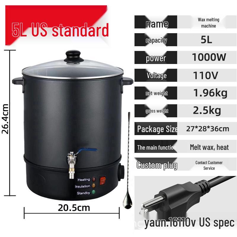 European Standard Stainless Steel Wax Melter - Large Capacity Beauty Salon Wax Melting Machine