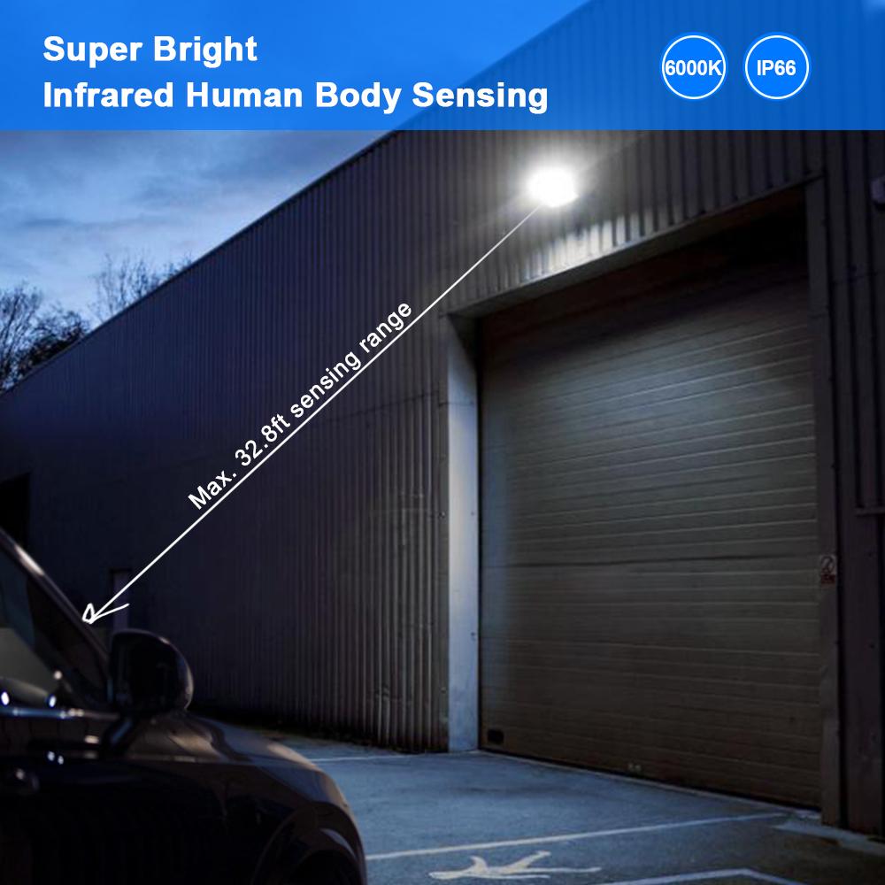 Bewegungssensor LED Cool Light Outdoor LED-Strahler AC220V 50W 100W 200W 300W 500W Wasserdichte Gartenbeleuchtung Dekoration LED-Lampe