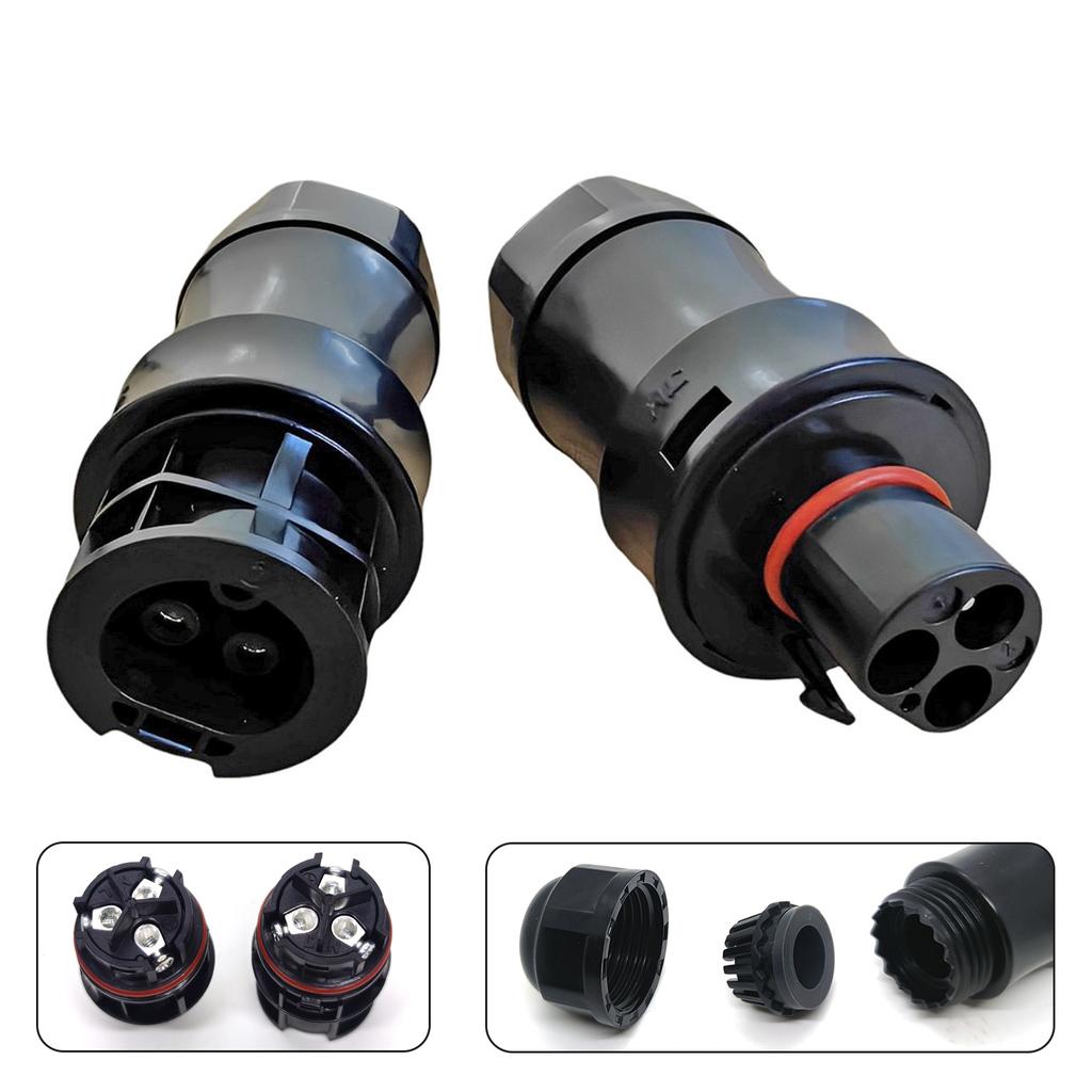 Bc01 3-Pin-Stecker AC Stecker/Buchse IP68 für Solar-Netzanschluss-Mikro-Wechselrichter Hoymiles Deye APsystems PV-Panel Stromversorgungs-Setup-Adapter
