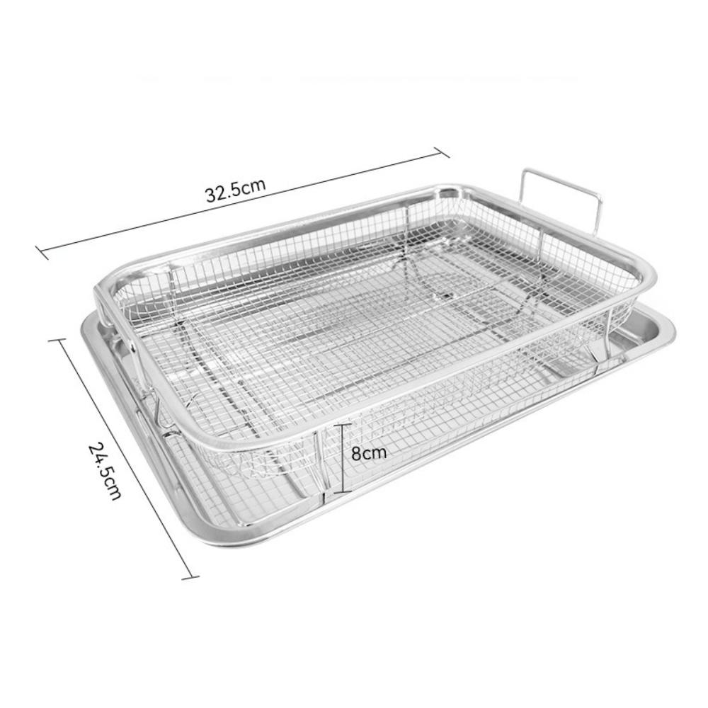 Oven Baking Tray Barbecue Plate Non-Stick Roasting Pan Rack Set  Kitchen Tools