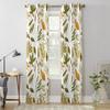 Autumn Maple Texture Luxury Window Curtain for Living Room Bedroom Home Decor Kitchen for Window Drapes