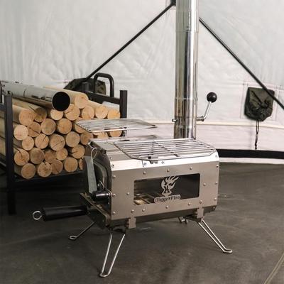 Tubos de Chimenea Multiusos Ajustables Robustos de Acero Inoxidable con Amortiguador Accesorio de Moda para Estufa de Tienda Escape