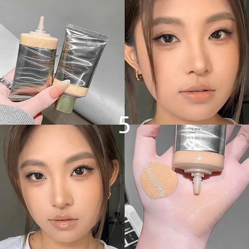 Cappuvini Hydrating Liquid Foundation Blemish Coverage With Skin-Blending Texture Radiant Finish Lightweight Smooth Makeup Base
