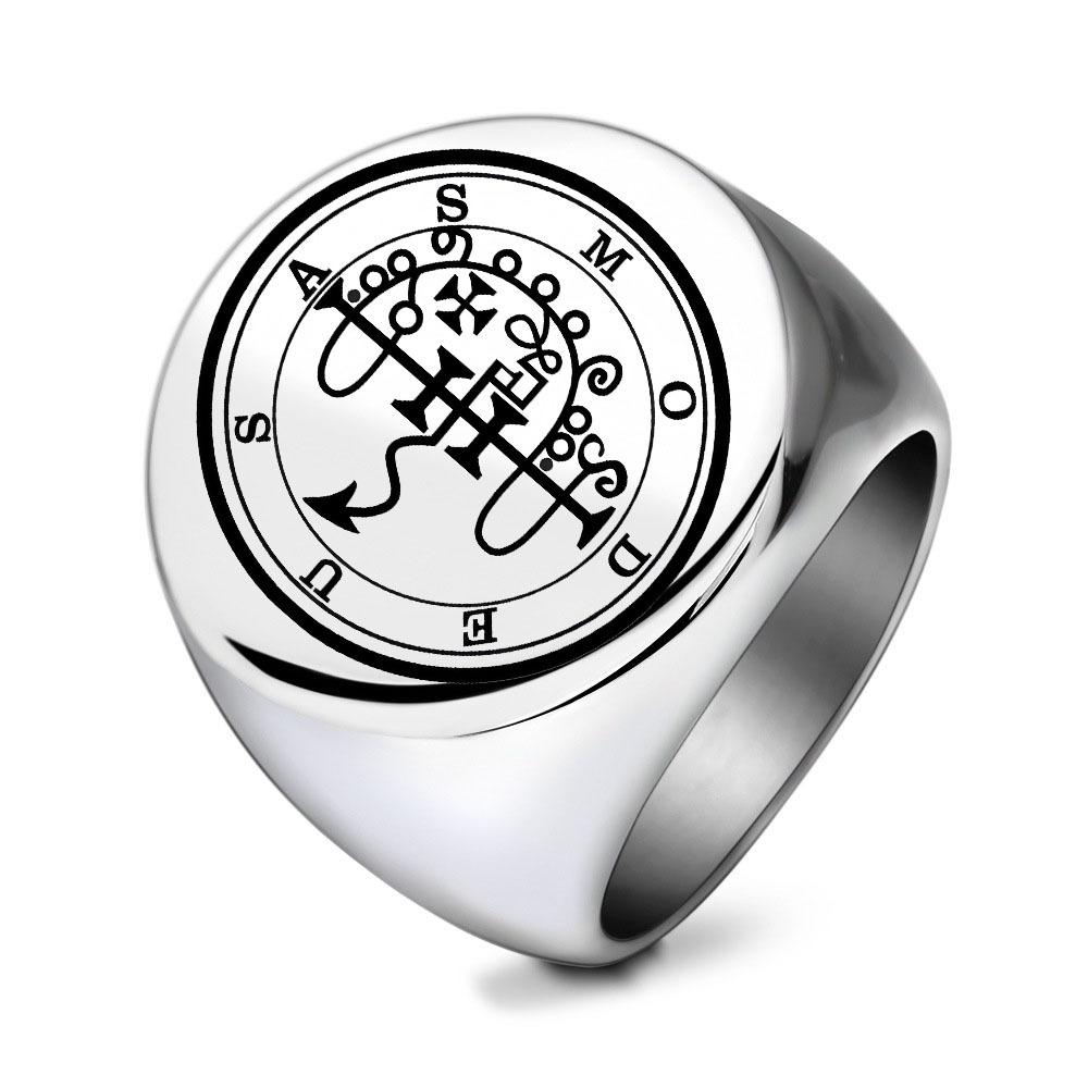 Punk Rock Music Titanium Steel Ring Vintage Gothic Style Stainless Steel Unisex Band Ring