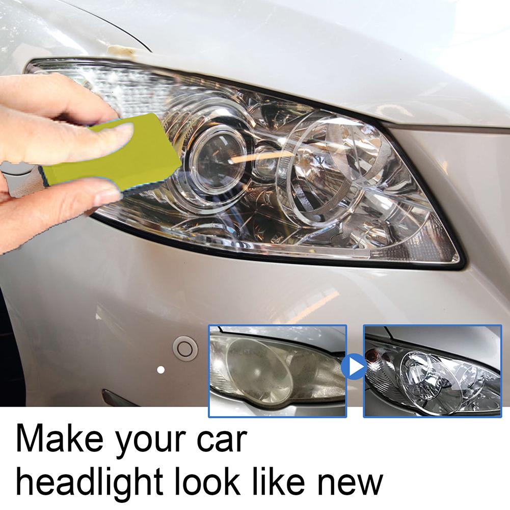 Car Headlight Restoration Polishing Kits Headlamp Scratch Remover Repair Cleaning Paste  Remove Oxidation Polish Liquid+sponge