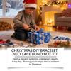24-panel Christmas DIY Bracelet And Necklace Box, Festive Atmosphere, Fun And Creative Small Jewelry Set.