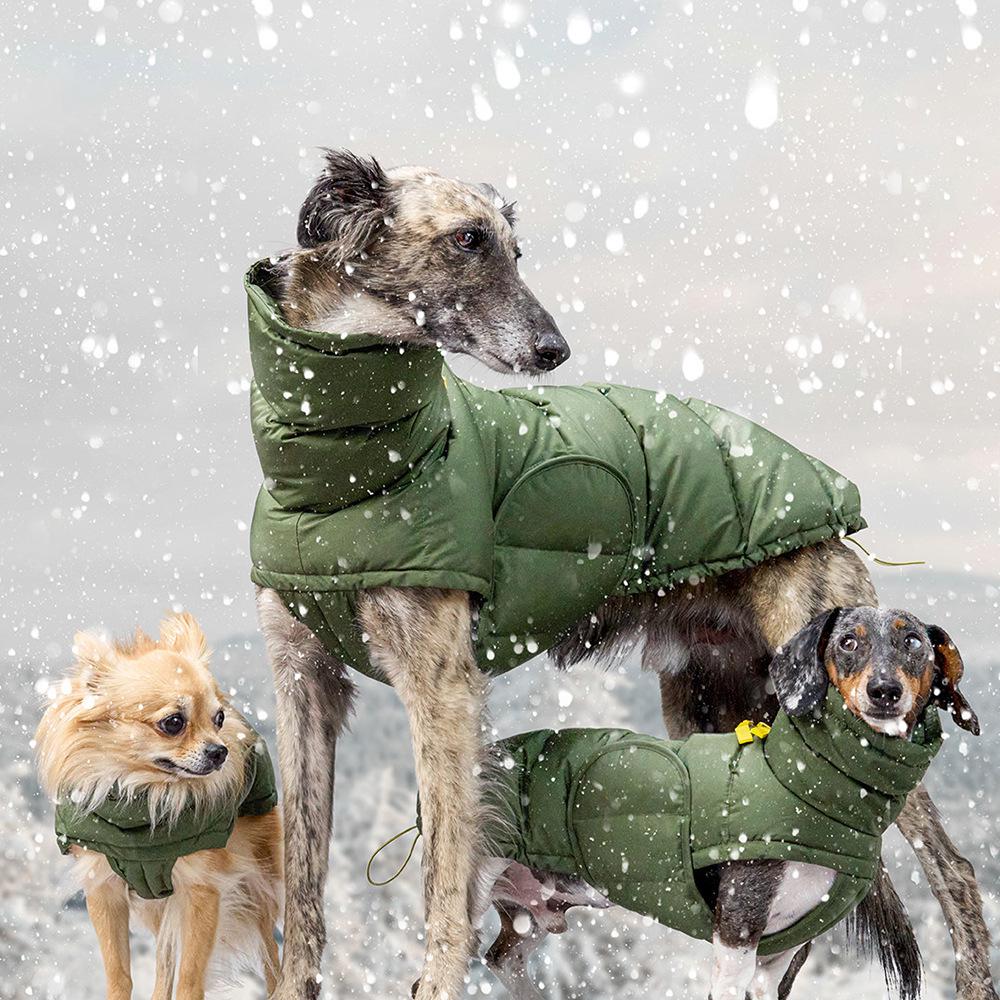 Outdoor Warm Cotton Pet Jacket for Dogs & Cats - Autumn/Winter Mountaineering Suit