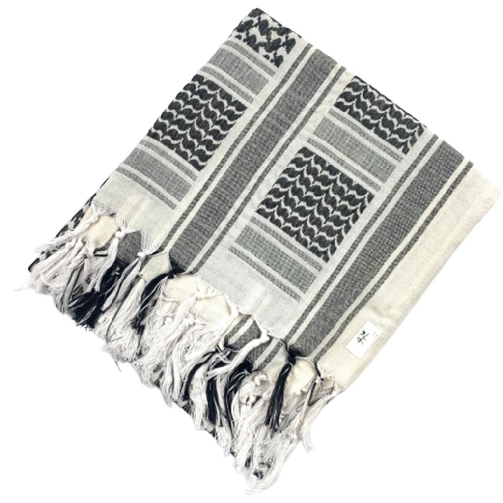 Stylish Shemagh Scarf Arab Headscarf for Men Women Muslim Lightweight Arabian Dubai Headwrap Ethnic Desert Neck Scarf