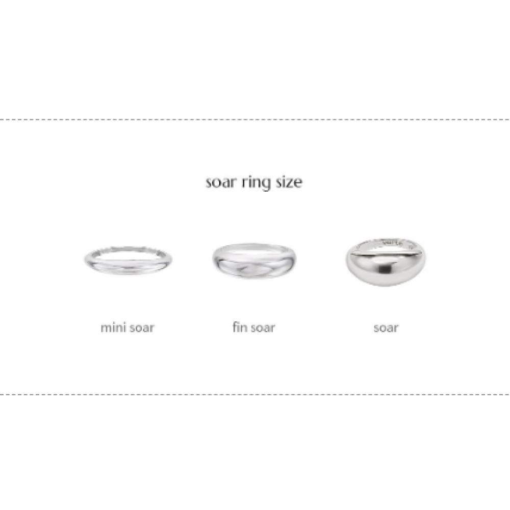 VERTE 925 Silver Fin Soar Ring  Silver 