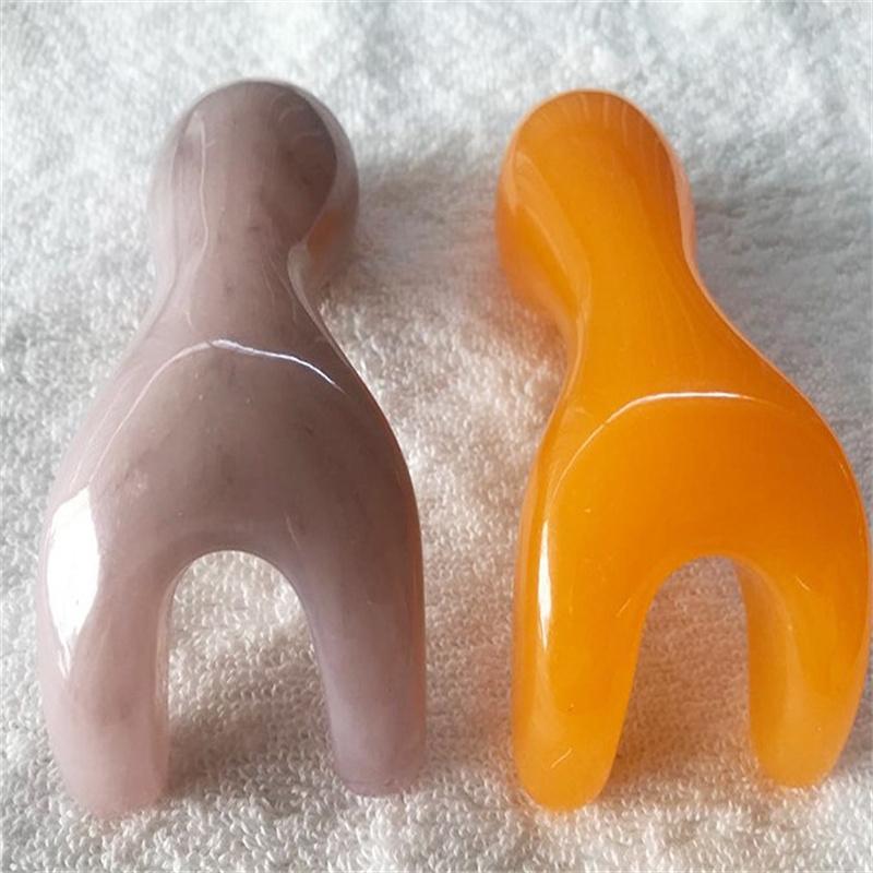 Natural Rose Quartz Stone Gua sha Face,Neck Body Gua Sha Board Massager