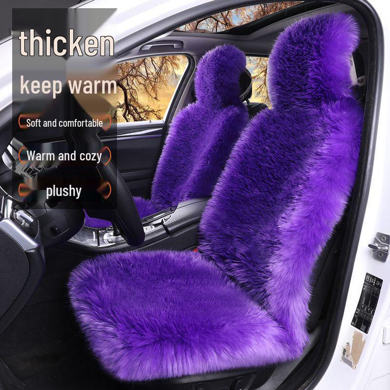 Dicker Plüsch Universal Autositzbezug - Rutschfest & Gemütlich für Herbst und Winter