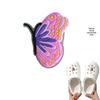 Fluorescent Butterfly PVC Shoe Buckle Decoration - Detachable DIY Shoe Accessories