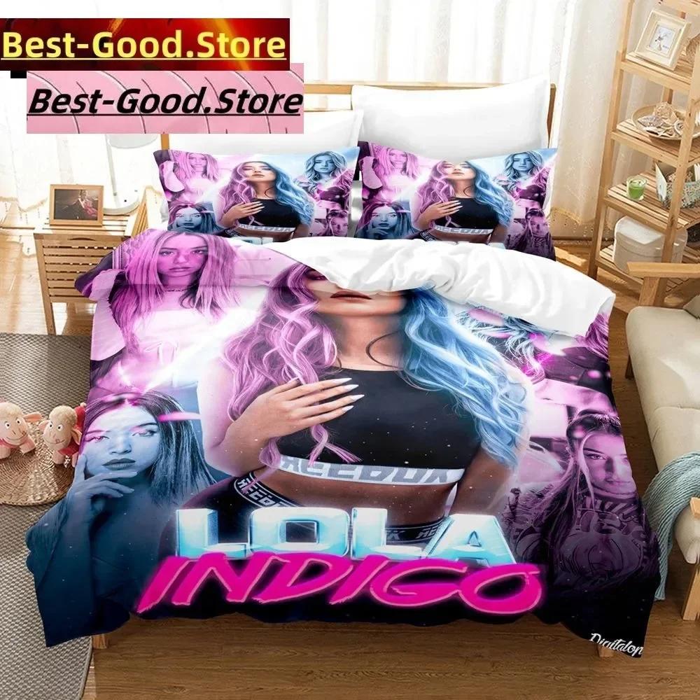 3D Singer L-Lola Fashion Índigo Bedding Set Duvet Cover Full Queen King Size Pillowcase Printed Aldult Kid Bedroom Single Twin