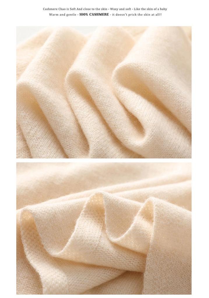 Women's 100% Pure Cashmere Knitted Winter Scarf & Shawl