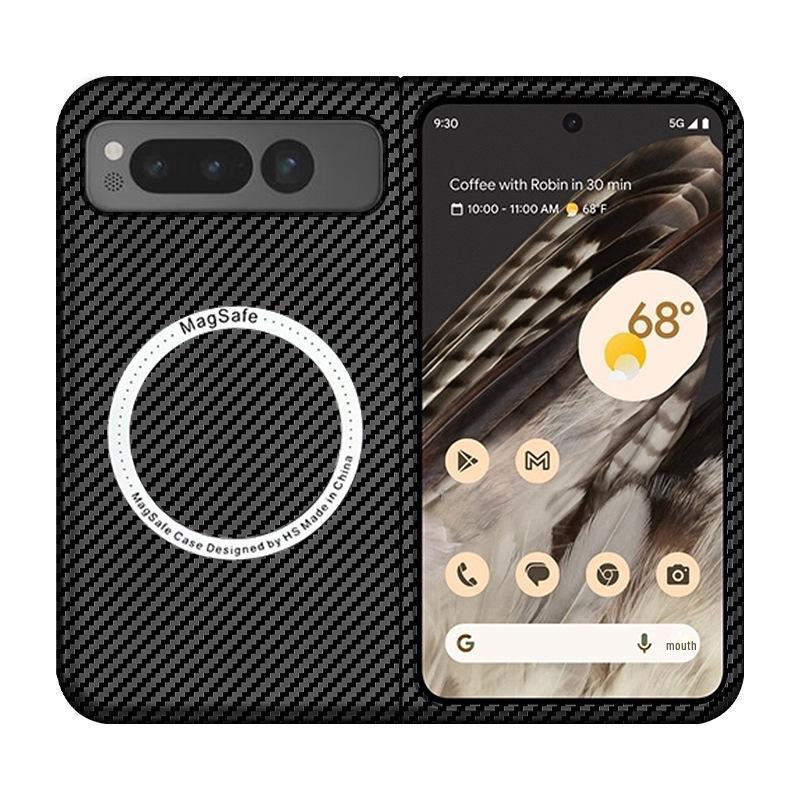 Google Pixel Fold Carbon Fiber Pattern Wireless Charging Case