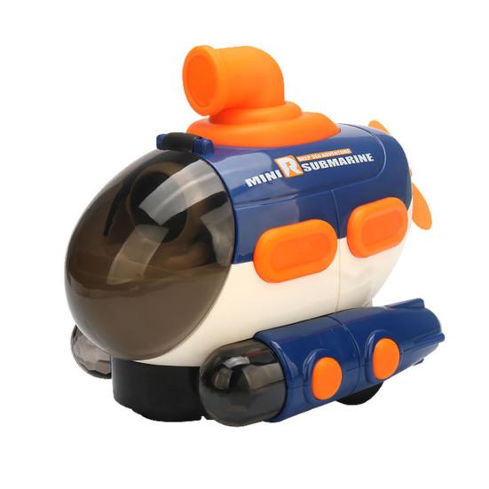 Electric Submarine Music Projection Car with Rotating Astronauts Toy Light Simulation Fun Aircraft Model