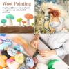 40pcs Felting Wool Roving - Core Wool Roving Bulk Spinning DIY Craft Mix Color Needlework Craft 3g/Color