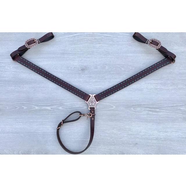 

Horse Show Saddle Tack Bridle Western Leather Headstall Breast Collar