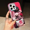 Holo Mori Calliope Jelly Double layer Light Blue Mobile Phone Case for iPhone 17 16 15 14 13 12 11 Air Pro Max Plus Protective