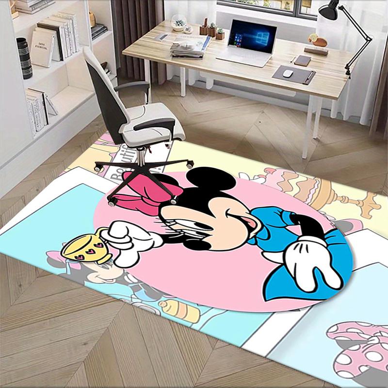 Office Rug Minnie Mouse, Tea Party theme 3D Printed Anti-Slip Rug-Machine Washable for Living Room