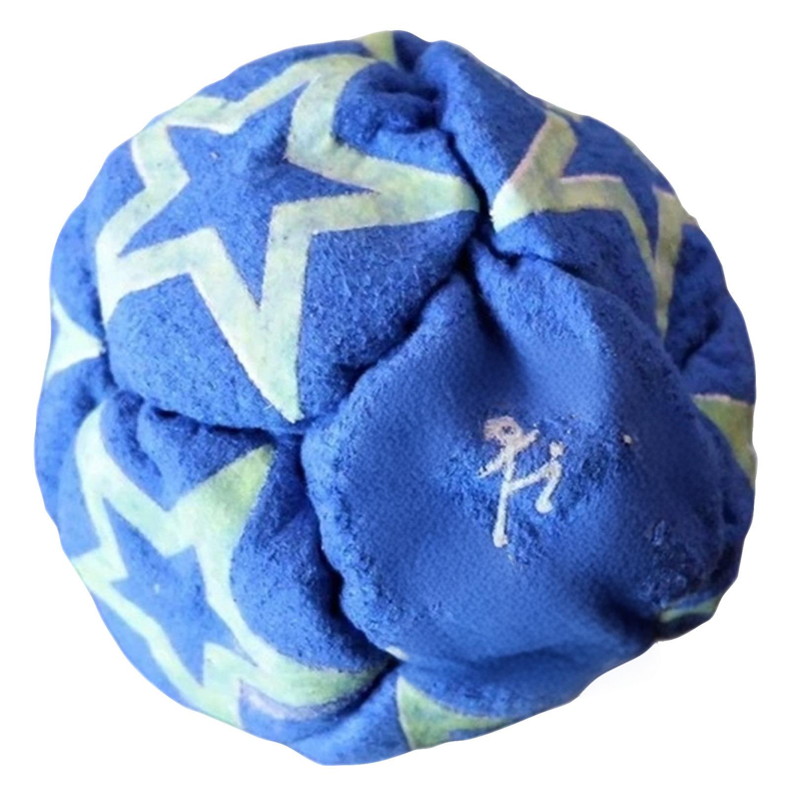 Soft Fabric Ball with Stick Figure Print for Indoor and Outdoor Use Lightweight Hand Sewn Footbag for Juggling and Coordination Practice One Size