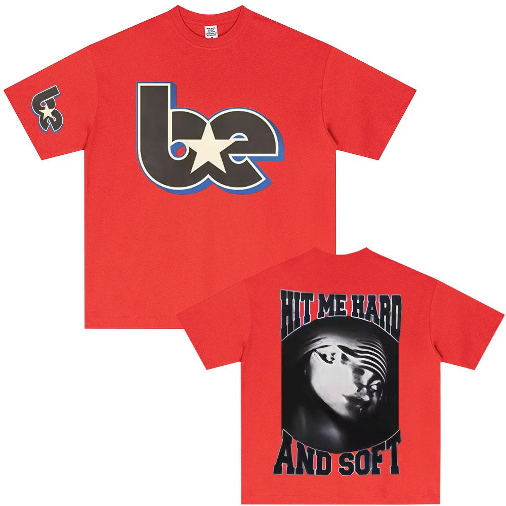 

2026 SpringSummer Hit Me Hard and Soft Merchandise Fan Gifts Mens and Womens Fashion Casual TShirts 4XL