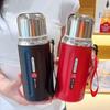 2026 Macaron Stainless Steel Thermos Cup with Steel Lid, High Appearance, Large Capacity, Portable for Commute