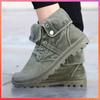 2025 Army Green Men's Canvas Boots High Top Deodorant Women's Denim Casual Sneakers Button Walking Zapatillas