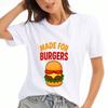 Burger Ich Habe Das Rindfleisch Gegessen Unisex Baumwoll-T-Shirt, Premium Baumwoll-Druck, Langlebig, Freizeitmode. Dieses bequeme und stilvolle T-Shirt hat einen lustigen Burger-Gra