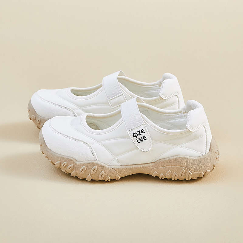 

Популярные кроссовки Мэри Джейн на липучке, дышащие, повседневные, женские, новинка 2025 года, легкие, с мягкой подошвой, нескользящие 40 бежевый