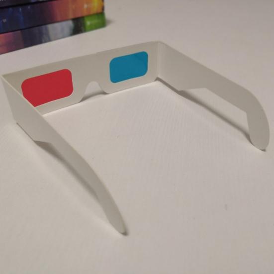 10/50/100 Pairs 3D Glasses Anaglyph Images Foldable Design Red/Blue Filters Paper Glasses Fashion Accessories