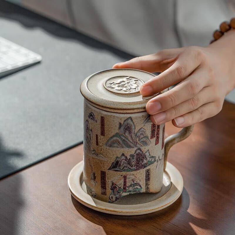 Edenus Dunhuang Ceramic Office Mug