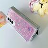 For Samsung Galaxy Z Fold 6 Glitter Case, Cute Bling Sparkle Sparkly Shiny Soft TPU Silicone Clear Bumper Four Corner Shockproof Protective Case for