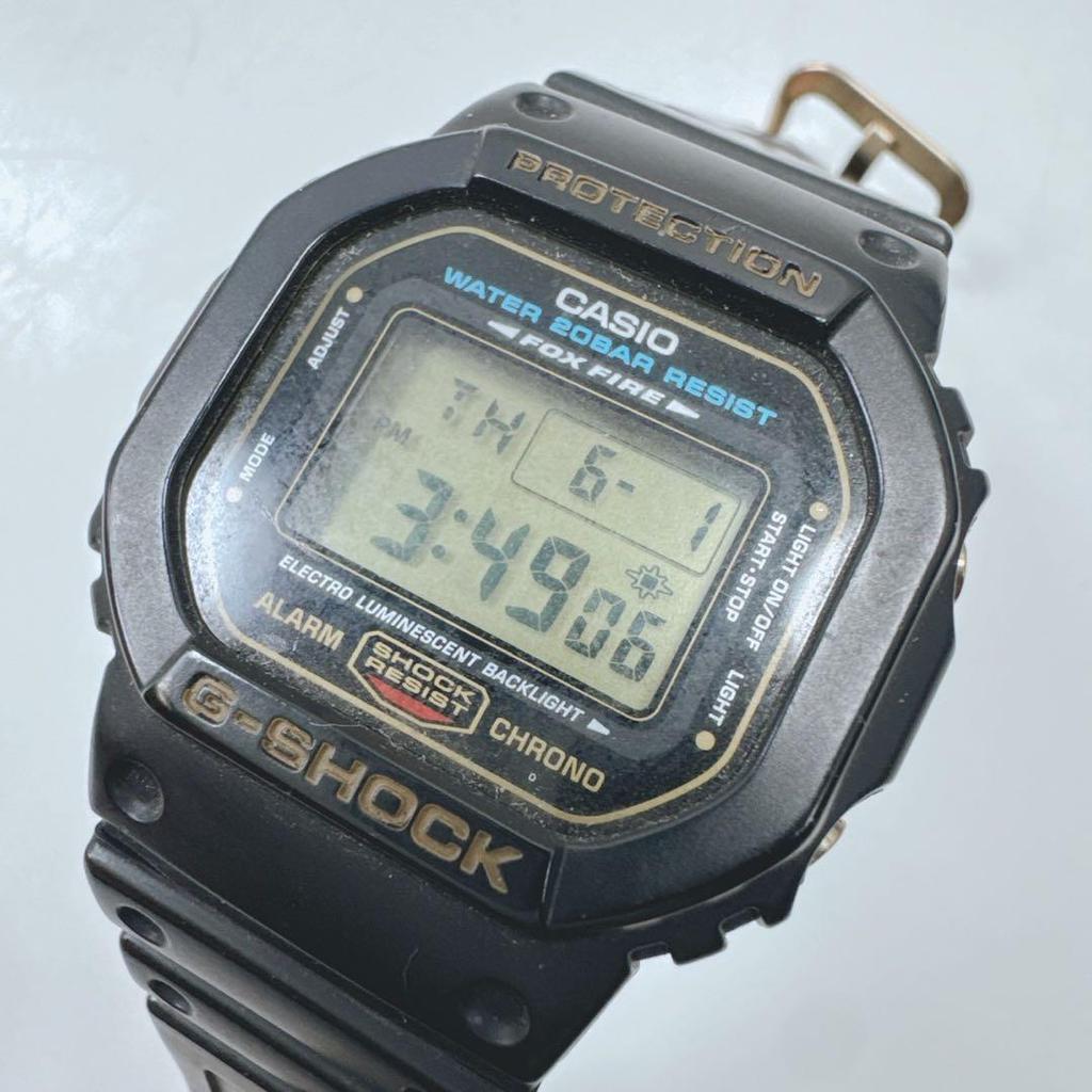 [USED] k1344 G-SHOCK Casio DW-5600E Gold (Discontinued)
