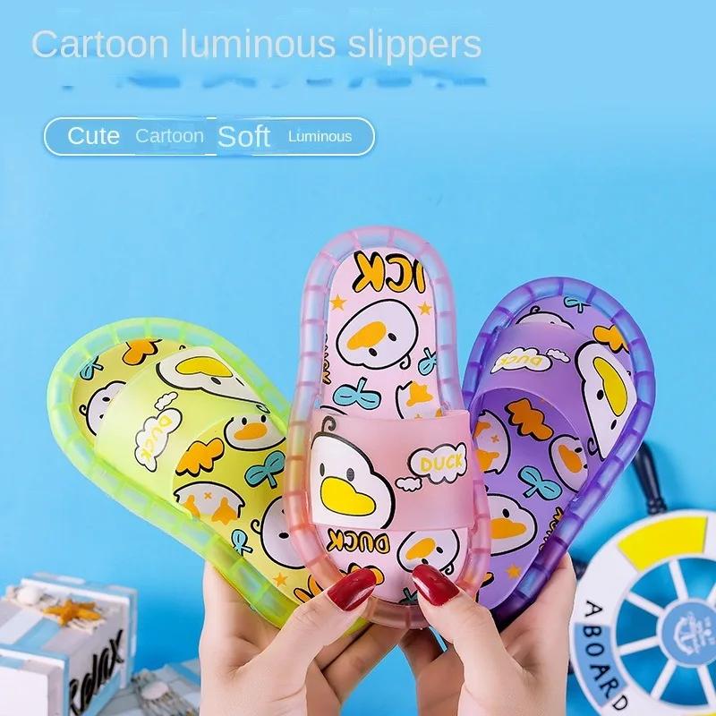 Nuevas Zapatillas Luminosas Lindas para Niños Zapatos de Cristal Luces Brillantes Niños Niñas Dibujos Animados Brillantes Lindo Bebé Genial Interior Exterior