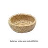 Autumn Rattan Weave Desktop Organizer: Pen Holder & Makeup Storage Box