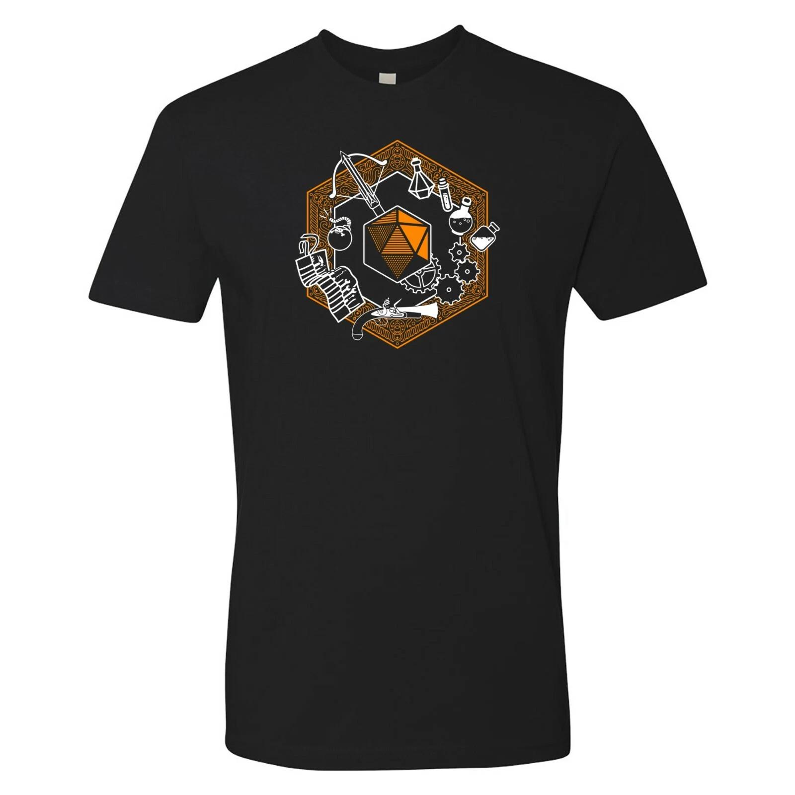 

RPG Artificer Crest - Tabletop Games d20 Premium Cotton T Shirt - Black M