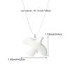 Squisito Collana Colomba della Pace in Ceramica Bianca Per Donna Ciondolo Colomba Vintage Catena per Maglione Moda Accessori Gioielli per Feste Regalo