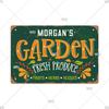 Tin Sign Garden Hoeing Aint Easy Flower Plant Sign Decor Funny Slogans Born with Plants Retro Look Metal Poster FarmhouseSign