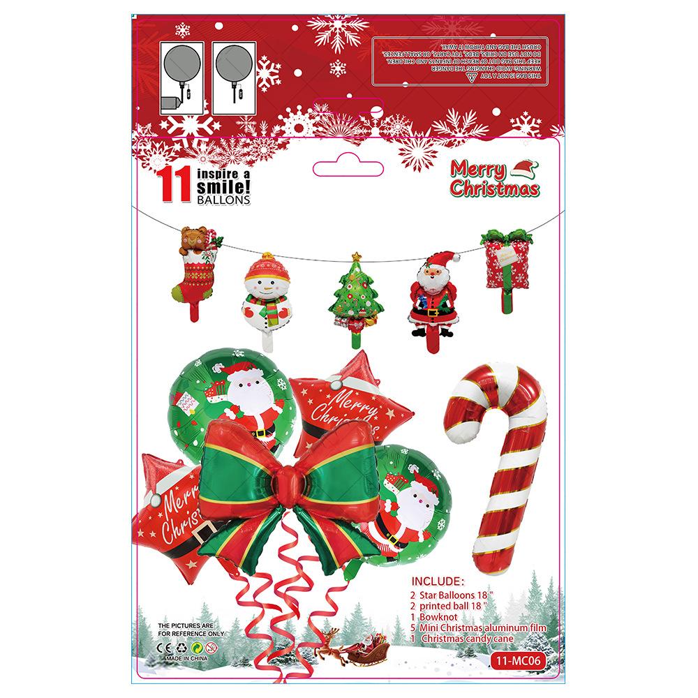 New Christmas New Year Balloon Set Family Mall Holiday Decoration Props Party Balloon