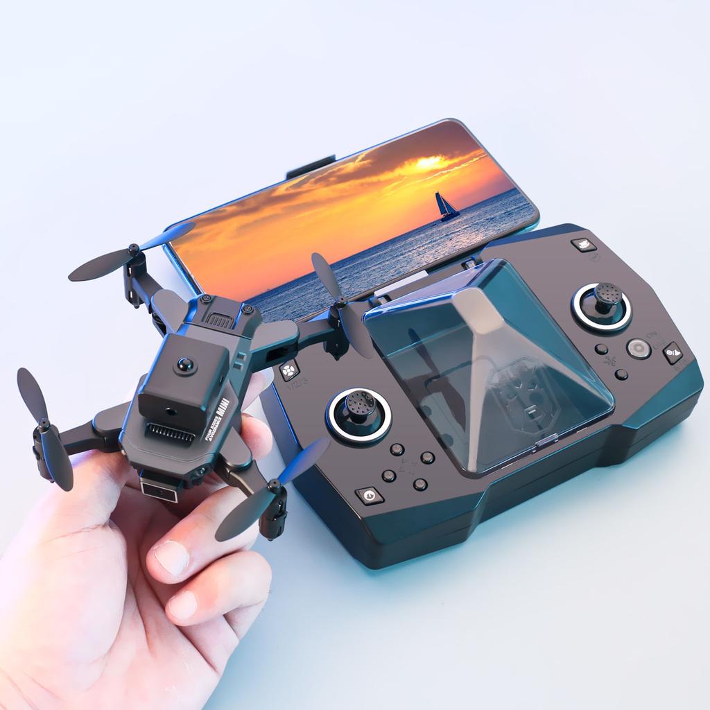 KY912 Mini RC Drone KY912 Mini Drone 4 Way Obstacle Avoidance Folding Quadcopter HD Aerial Photography Remote Control Aircraft