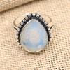 Milky Opal Gemstone Handmade 925 Sterling Silver Ring Jewelry For Thanksgiving