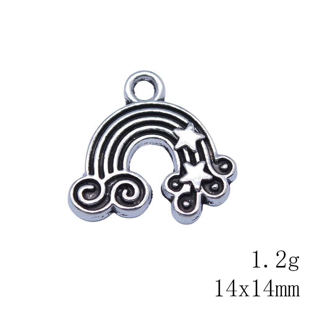 Gifts For Women Charms For Keychains Rainbow Galaxy Robot Charms Pendant Audience Car Pendant